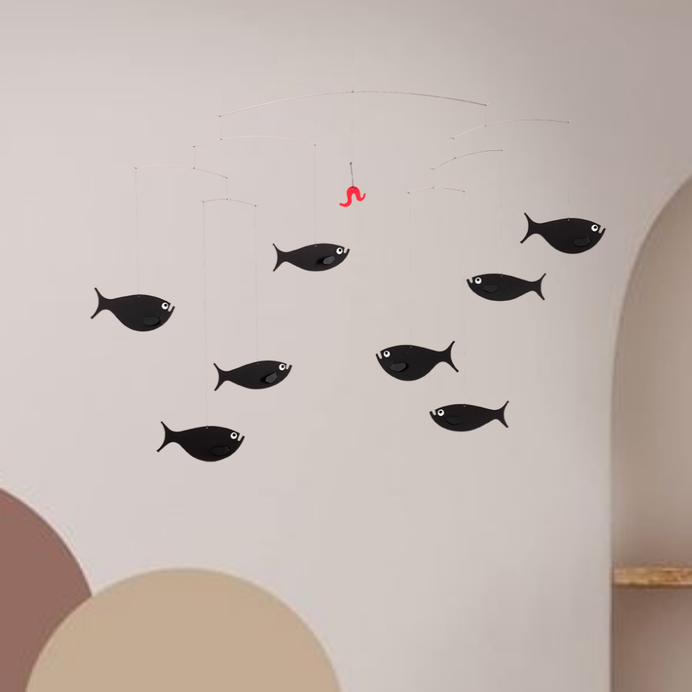플렌스테드 모빌 물고기떼 흑백모빌 Flensted Mobiles Shoal of Fish - 상세 이미지 3