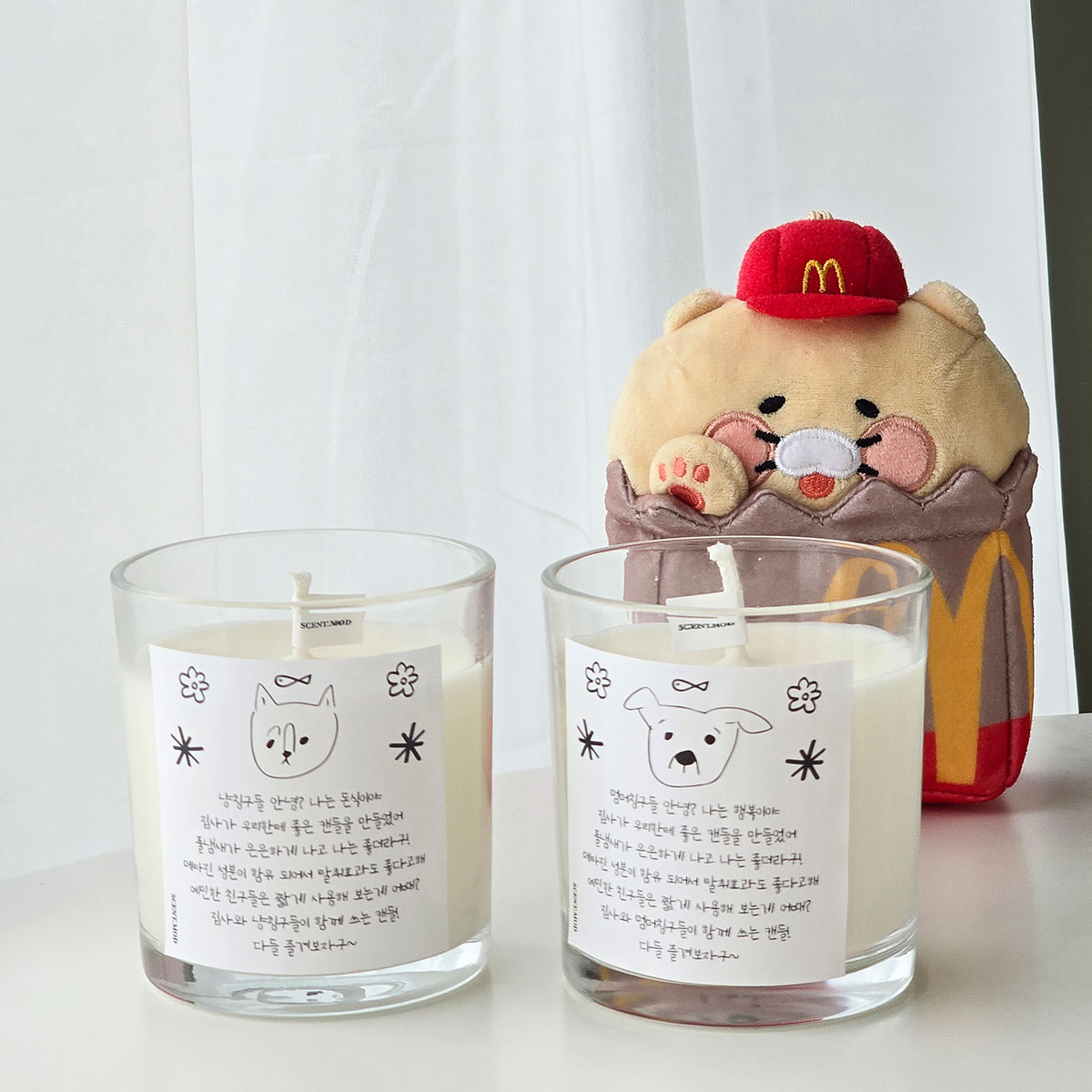 고양이 캔들 강아지 캔들 반려동물 아로마 150g 7oz 냄새제거 - 메인 이미지