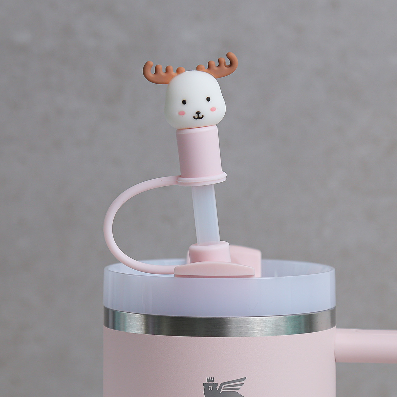 텀블러 빨대마개 10mm용 연질 실리콘 토핑캡 시바 - 상세 이미지 5