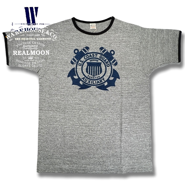 웨어하우스 WAREHOUSE 4059 U.S.COAST GUARD 남성 반팔 티셔츠 - 상세 이미지 3
