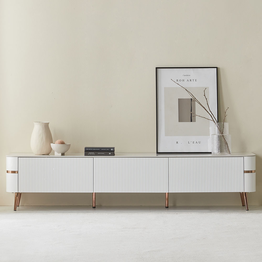 스코나 카디아 템바보드 통세라믹 서랍형 거실장 TV 장식장