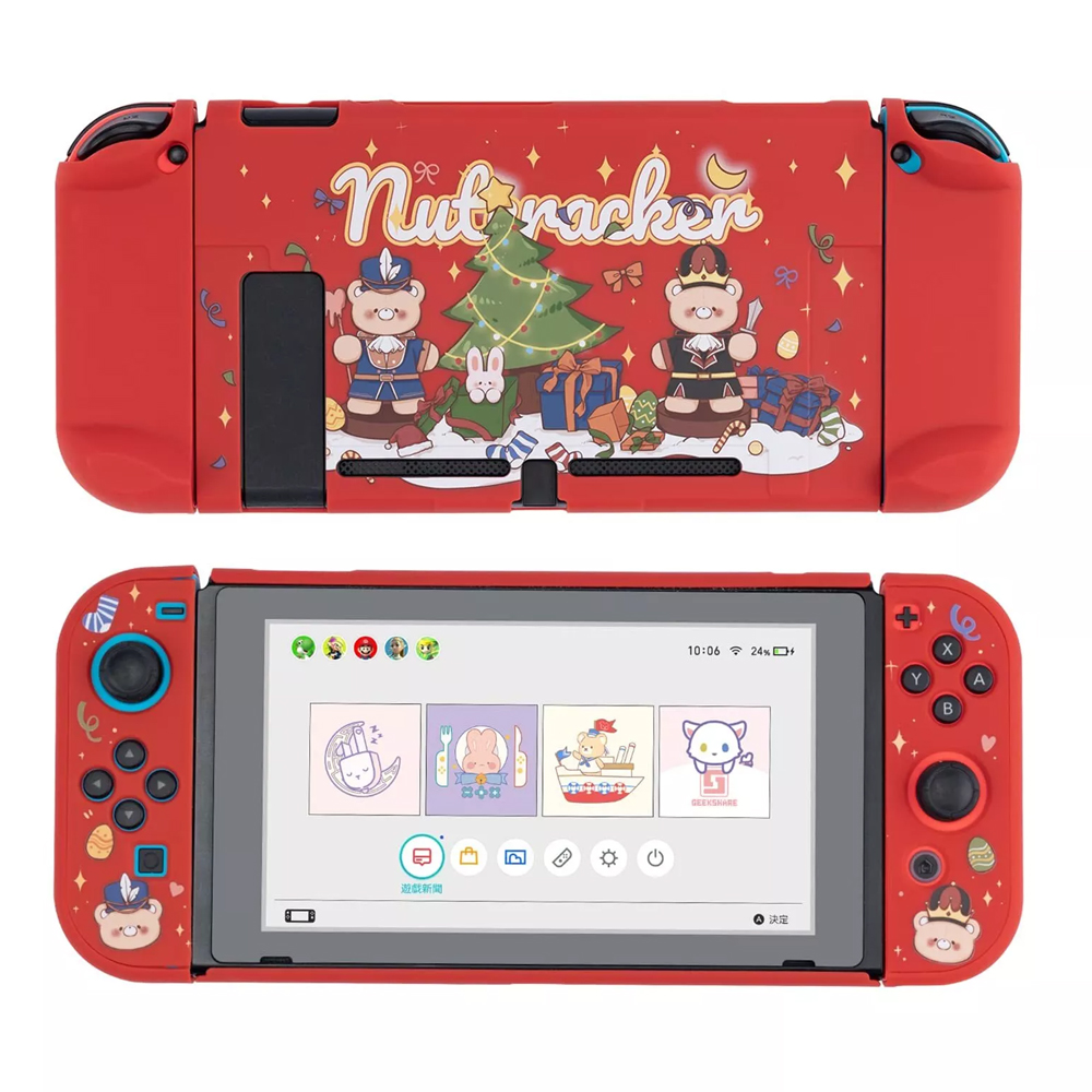 닌텐도 스위치 OLED 케이스 긱쉐어 크리스마스 풀커버 - 상세 이미지 2