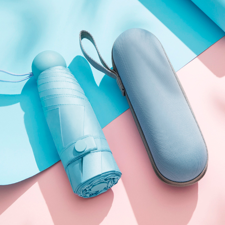 마카롱 접이식 우산 암막 양산 캡슐 양우산