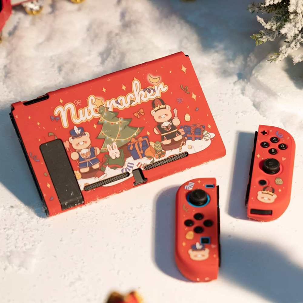 닌텐도 스위치 OLED 케이스 긱쉐어 크리스마스 풀커버 - 상품 이미지