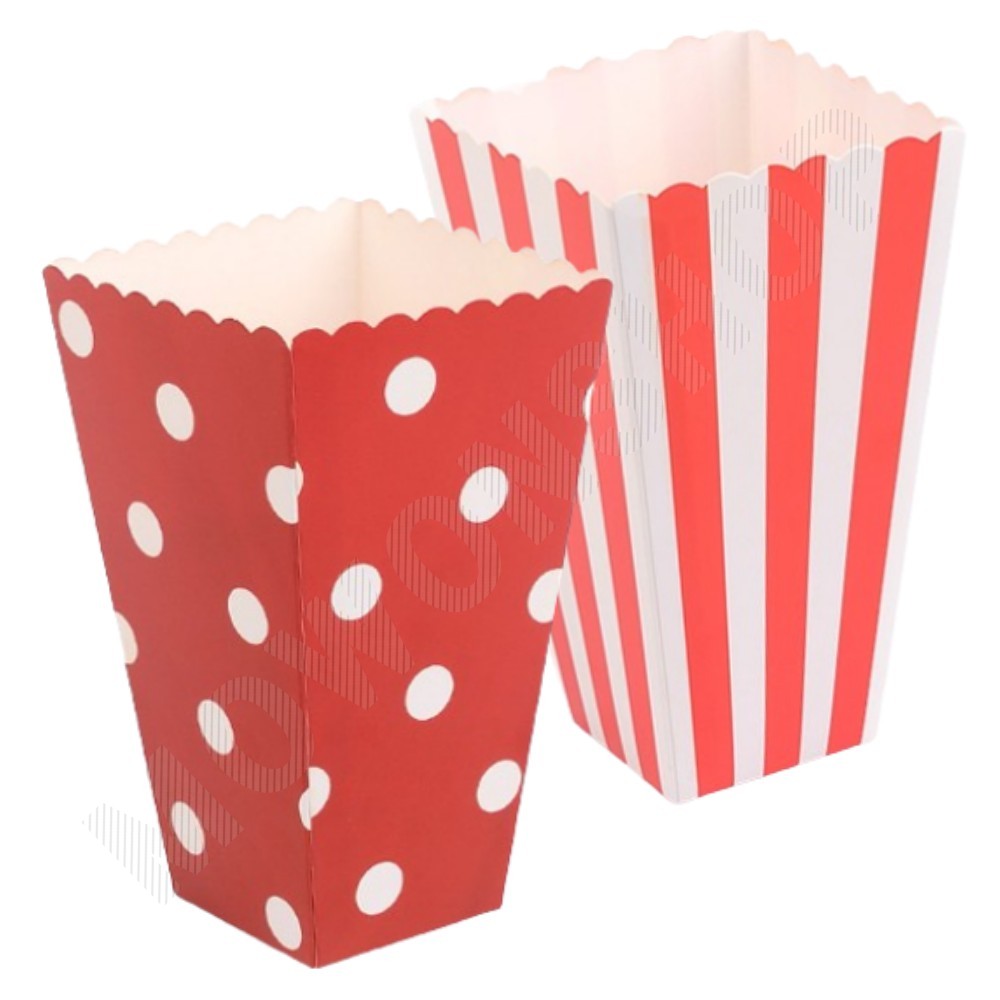 팝콘 종이컵 사각 용기 팝콘컵 박스