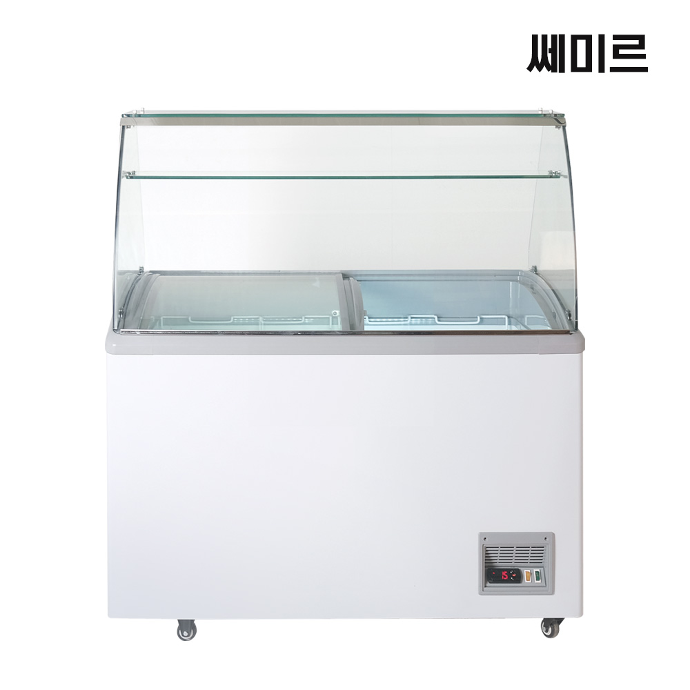 쎄미르 젤라또 쇼케이스 냉동고 초저온 아이스크림 냉장고 평대 스텐밧드 포함 이미지 7