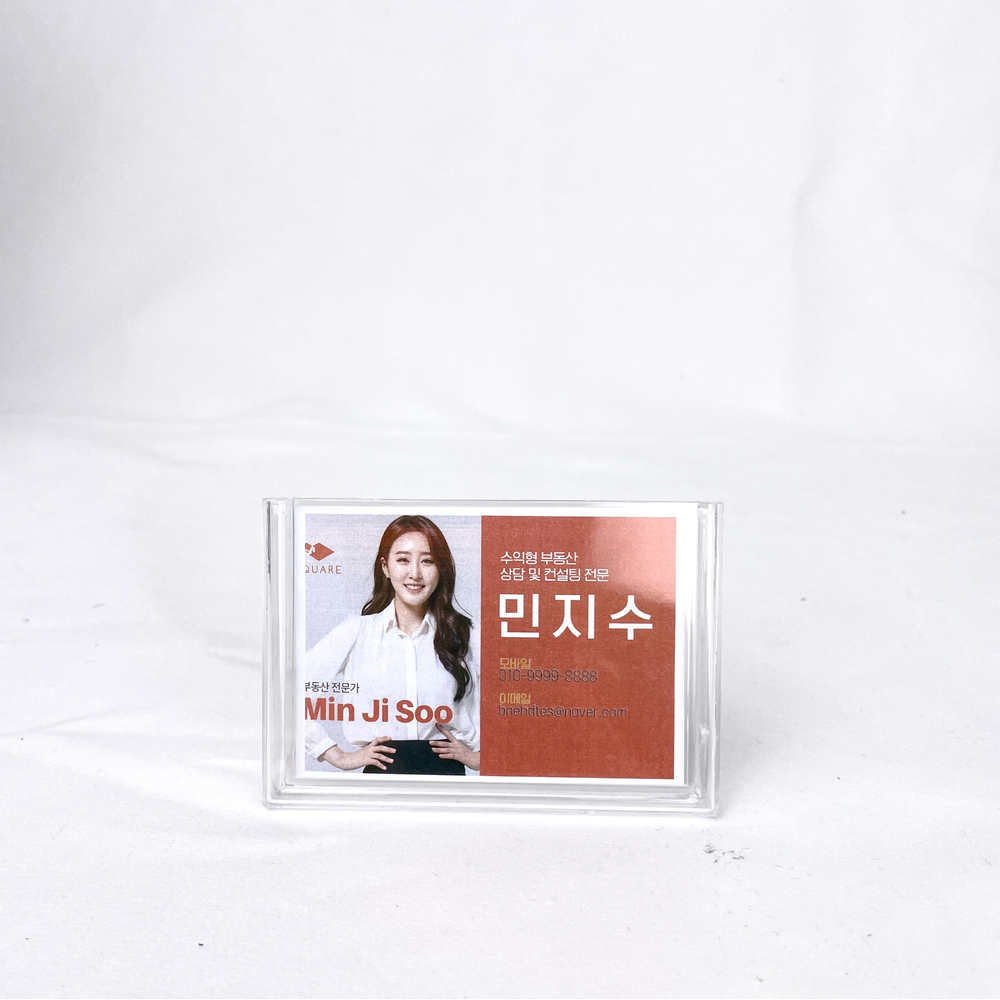 L자형 아크릴 스탠드 가격표 메뉴판 POP꽂이 A8