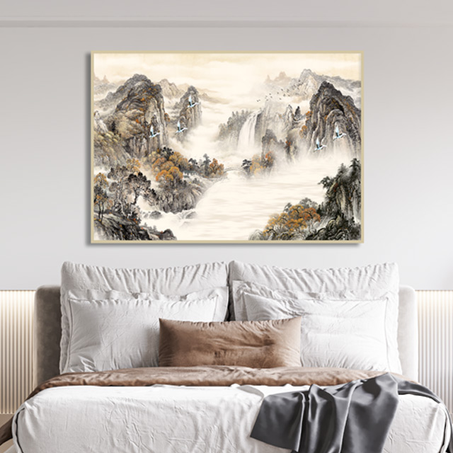 돈들어오는 산수화 그림 대형 액자 거실 안방 풍수 인테리어 집들이 부모님 개업 선물 - 상세 이미지 3