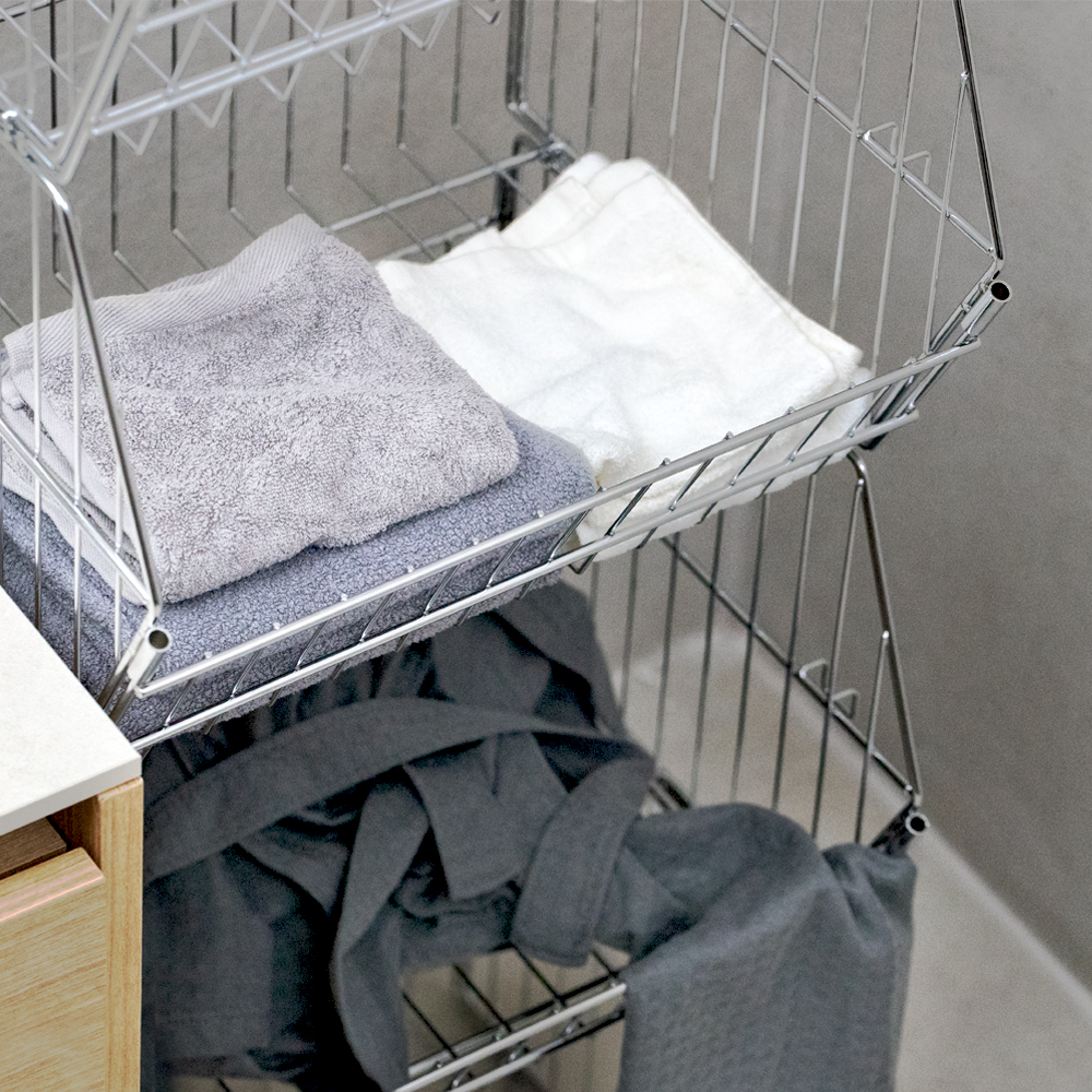 적층형 옷수납 다용도 팬트리 정리함 트레이 옷 정리 서랍형 오픈형 펜트리 수납함 3개