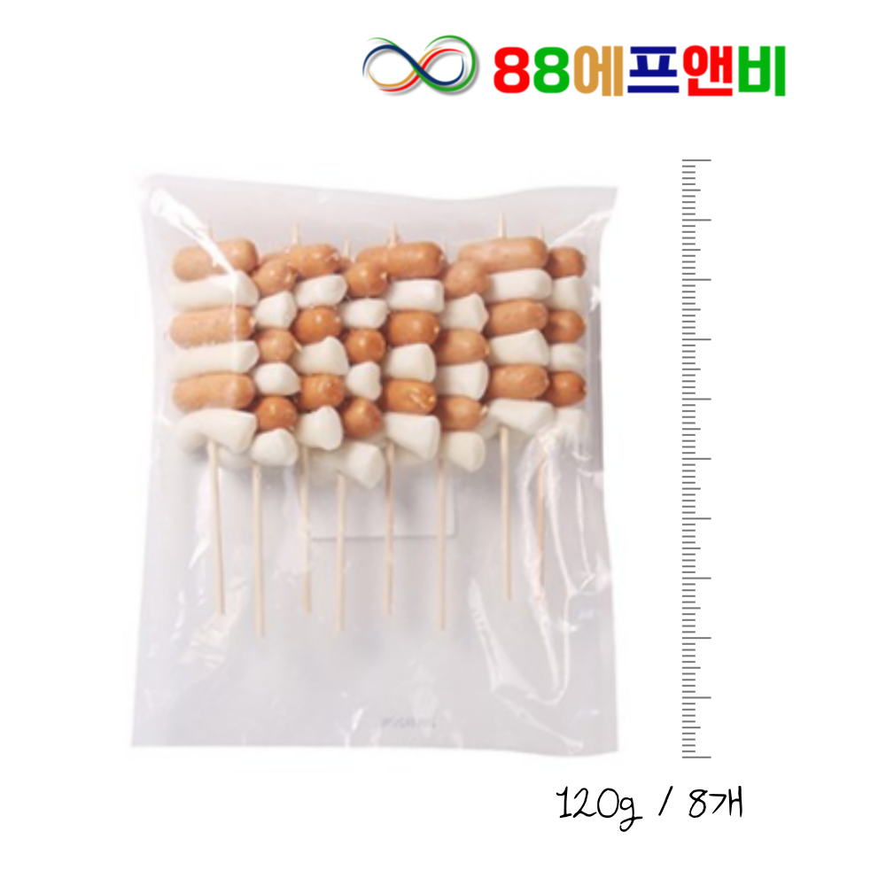 소떡소떡 120gx8입 960g 1kg 캠핑용 간식용 술안주 어린이간식 놀이동산간식 휴게소음식 - 메인 이미지