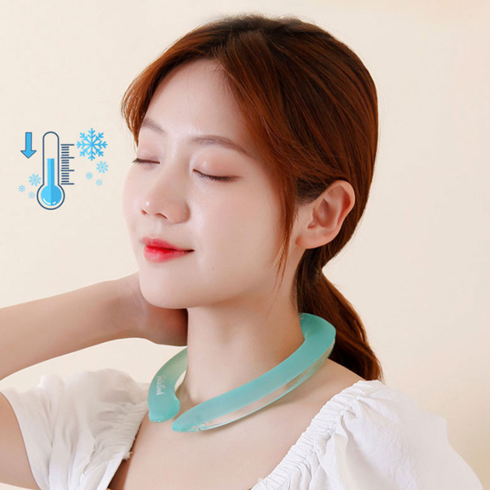 목쿨링 넥쿨러 아이스팩 냉 쿨 스카프 넥밴드 얼음 링 목걸이 - 상세 이미지 3