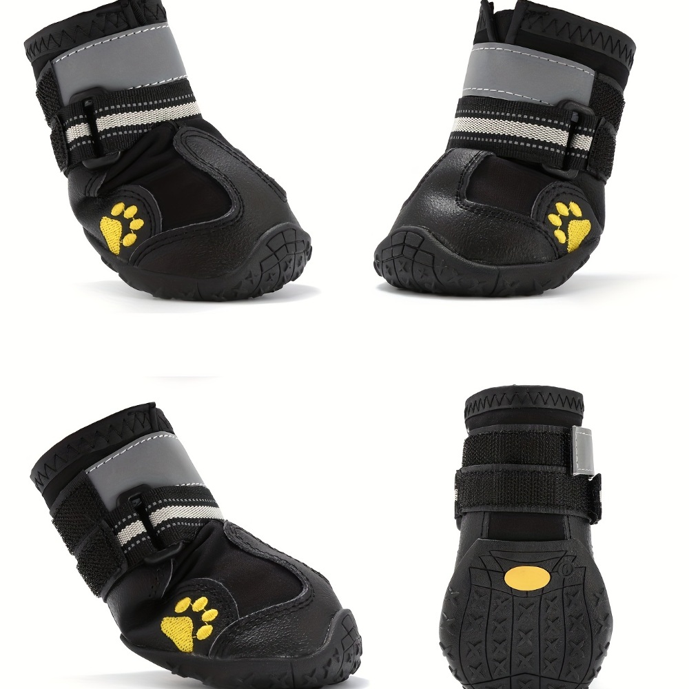 강아지 방수 신발 세트 산책용 미끄럼 방지 소형 중형 대형 반려동물 액세서리