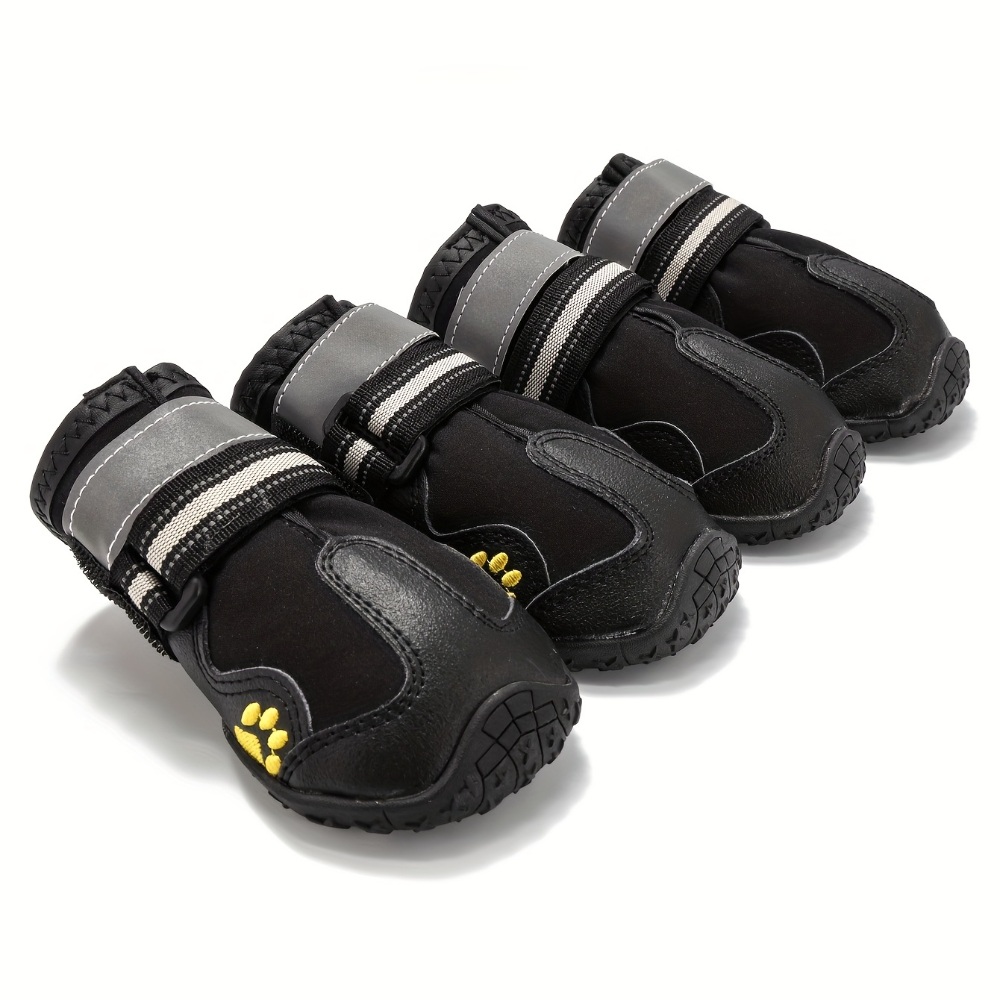 강아지 방수 신발 세트 산책용 미끄럼 방지 소형 중형 대형 반려동물 액세서리