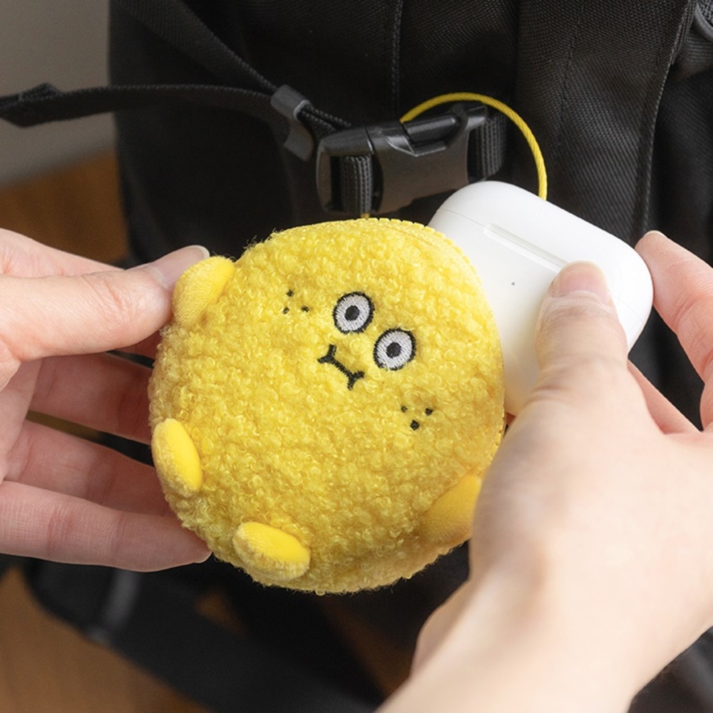 쿠키 캐릭터 인형 부클 에어팟 파우치 귀여운 이어폰 케이스 파우치