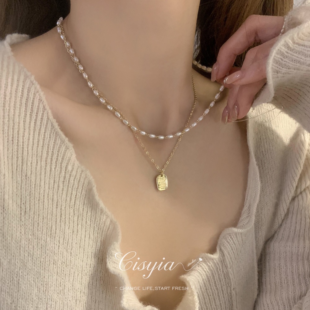 나혼자산다 551회 박나래 진주 목걸이 레이어드 러블리 의상 옷 패션 - 상세 이미지 4
