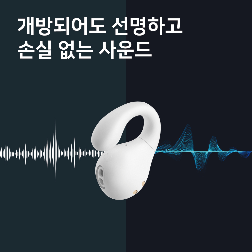 나비 블루투스 오픈형 이어폰 귀걸이형 귀안아픈이어폰 NV3-OWE2 이미지 4