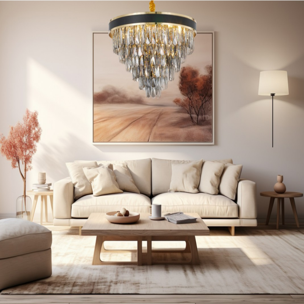 KC인증/무료+당일출고 6인용식탁등 LED 크리스탈 조명 주방 식탁등 골드