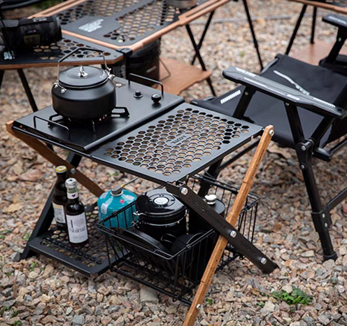 IGT 테이블 캠핑 사이드 보조 미니 스텐바스켓 버너 소형 스탠드