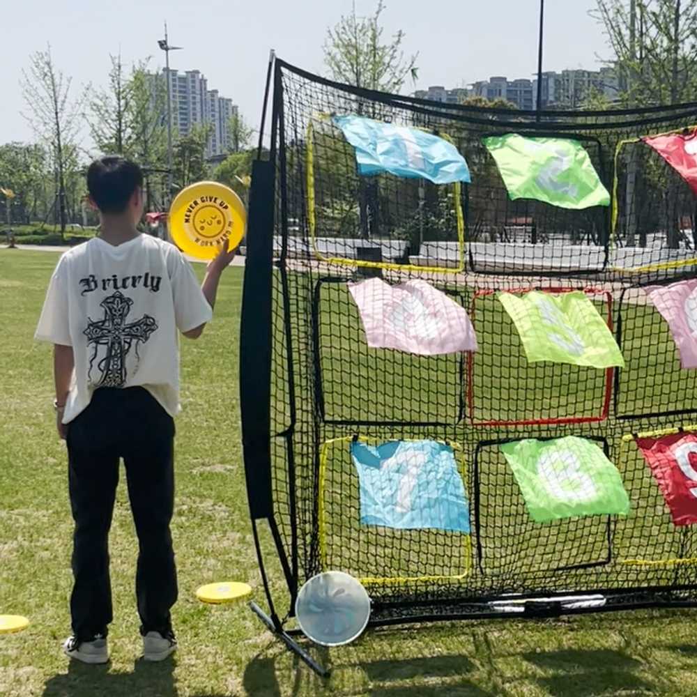 야구네트 훈련 배팅 타자 티볼 망 소프트볼 블로킹 오렌지색 1.5m 숫자 네트 - 상세 이미지 3