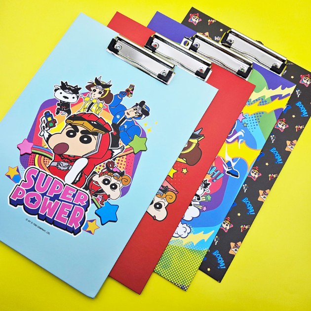 짱구캐릭터 어린이집소아과클립보드 가정통신문 A4바인더서류판