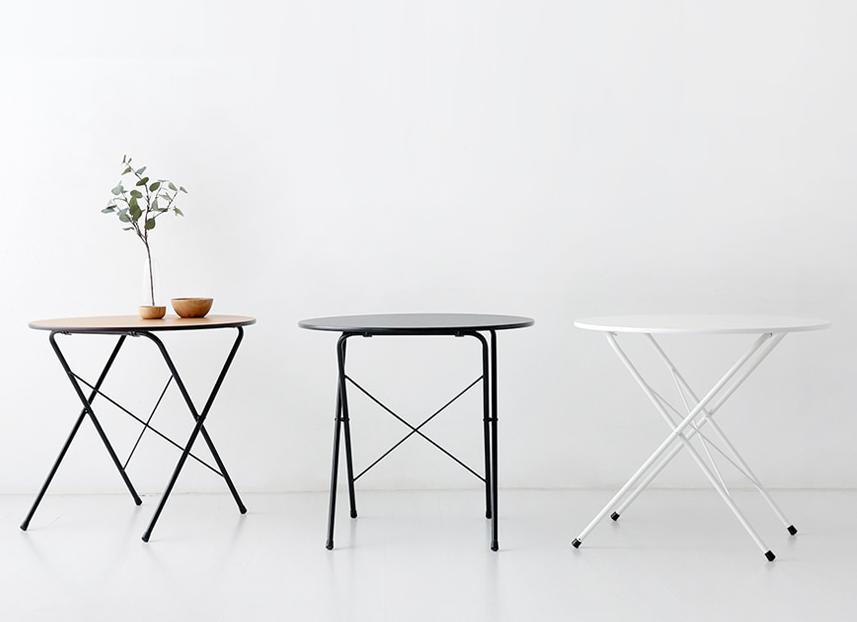 접이식테이블 간이 식탁 입식 폴딩 테이블 다용도 원목 1200x450x750mm