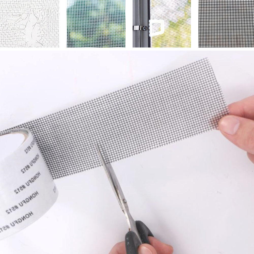 강력 방충망 테이프 2m 모기 날벌레 차단 창문 간편보수 잘라쓰는테잎