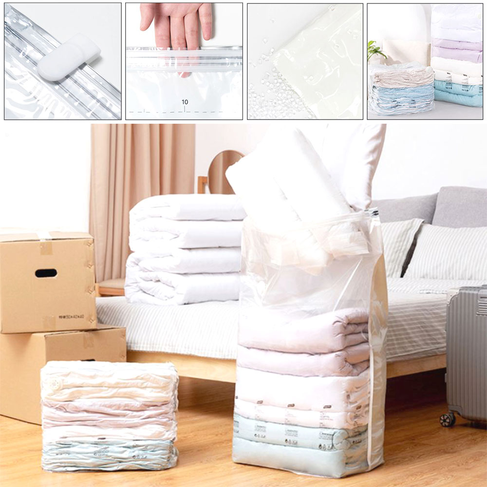 대용량 진공 압축팩 초강력 간편 재사용 의류 이불 보관용
