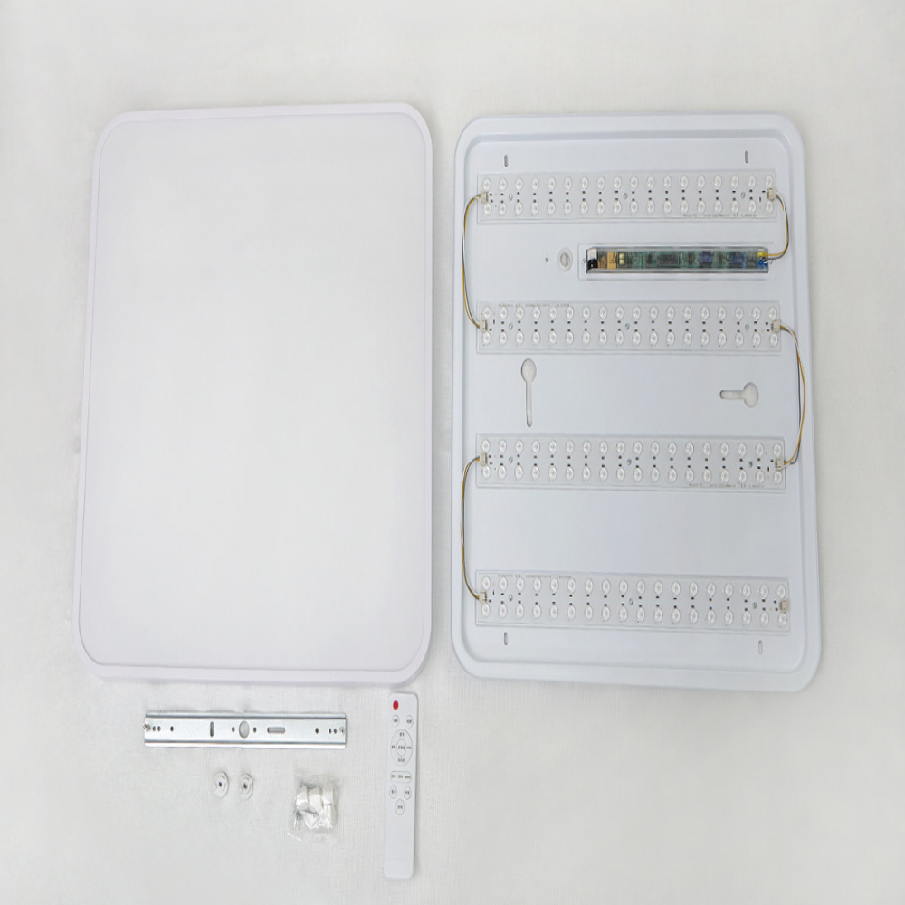 KC인증 리모컨방등 LED 사각 시스템 안 방등 전등 80W, 전구색주백색주광색 이미지 7