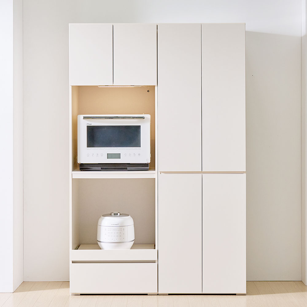 뷰 빌트인 LED 조명 키큰 냉장고장 600 오픈도어장 부엌 주방 수납장 홈카페장 틈새장