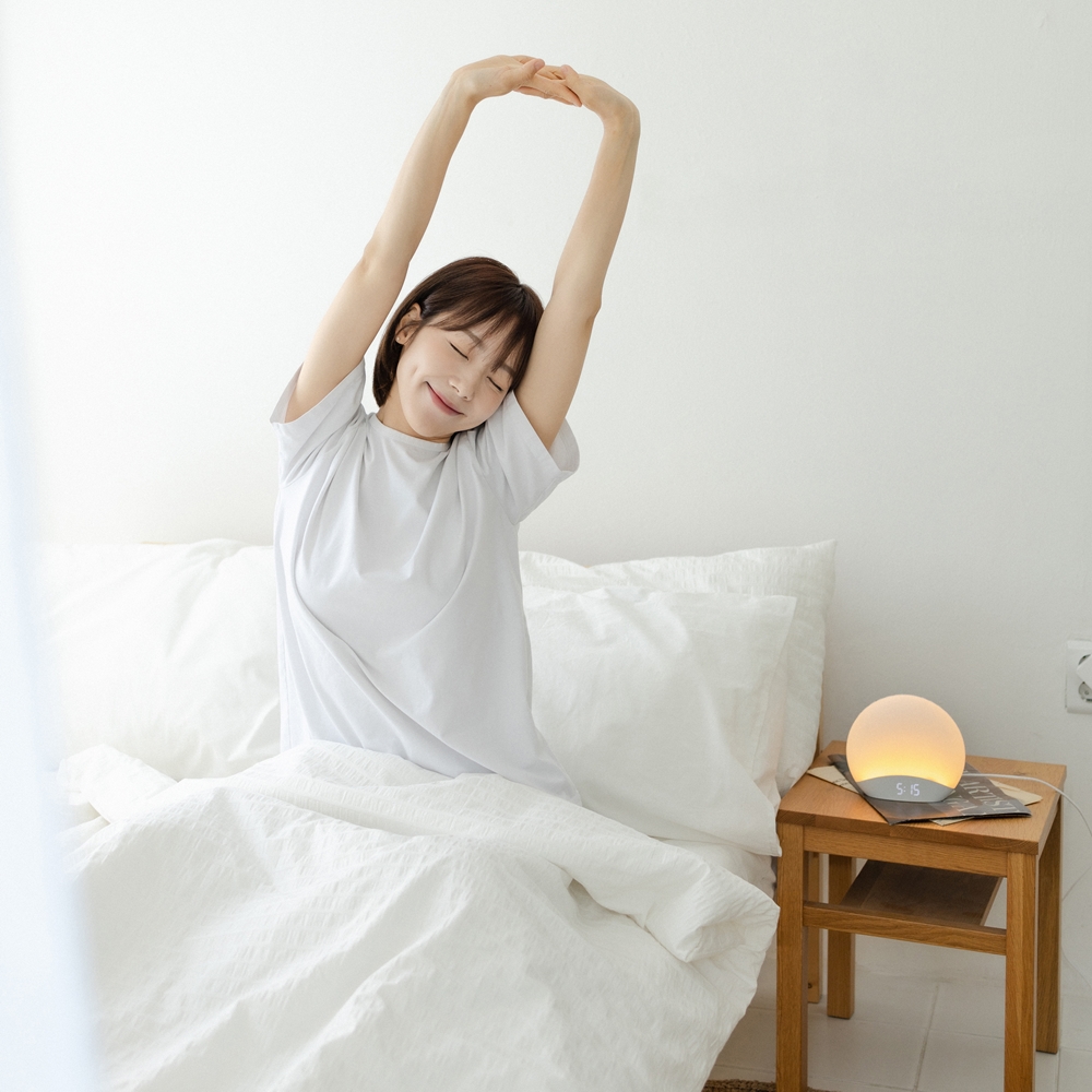 라툴 햇살시계 인공 조명 알람시계 태양 수면등 탁상시계 백색소음기 무소음 - 상세 이미지 3