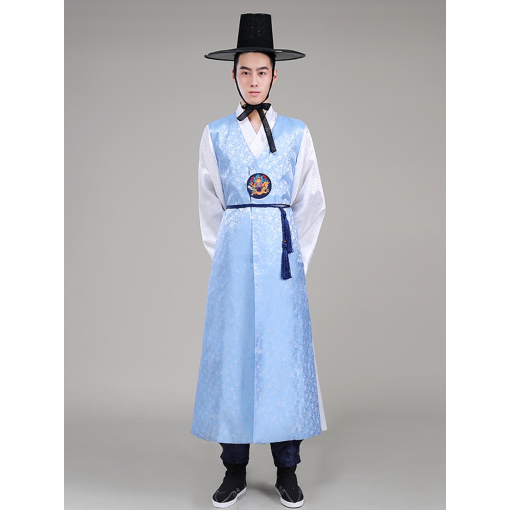 남자 두루마기 세트 한복 상의 바지 셋업 선비 의상 도포 졸업사진 컨셉 2컬러 - 상세 이미지 2