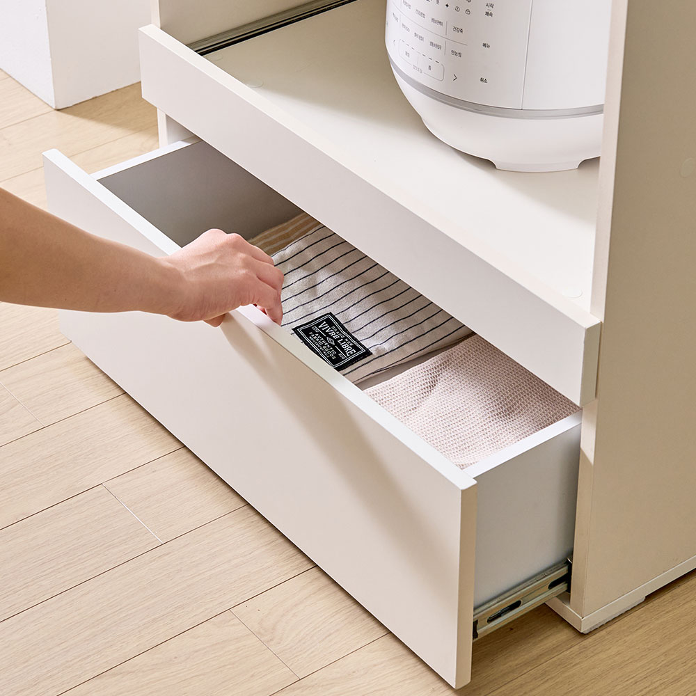 뷰 빌트인 LED 조명 키큰 냉장고장 600 오픈도어장 부엌 주방 수납장 홈카페장 틈새장