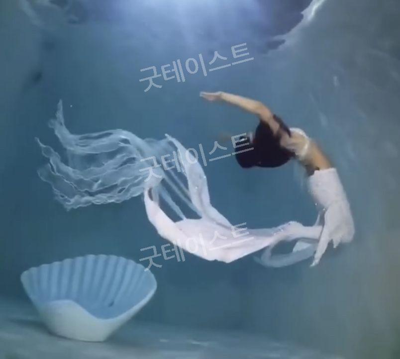 아쿠아리움 인어공주 프리다이빙 슈트 머메이드 아웃핏 피쉬테일 빅테일 - 상세 이미지 3