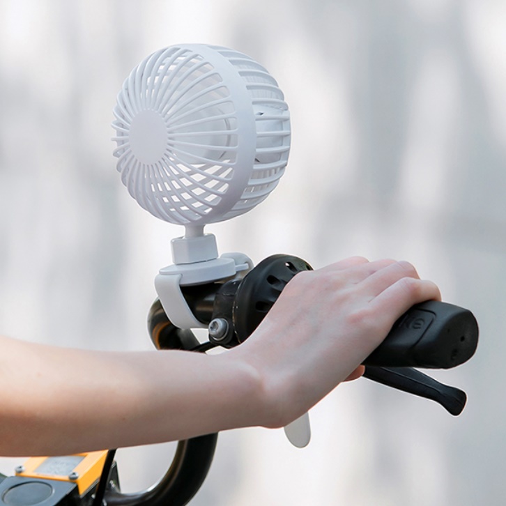 KC인증 안전한 아기 유모차 선풍기 핸들 거치식 자전거 선풍기