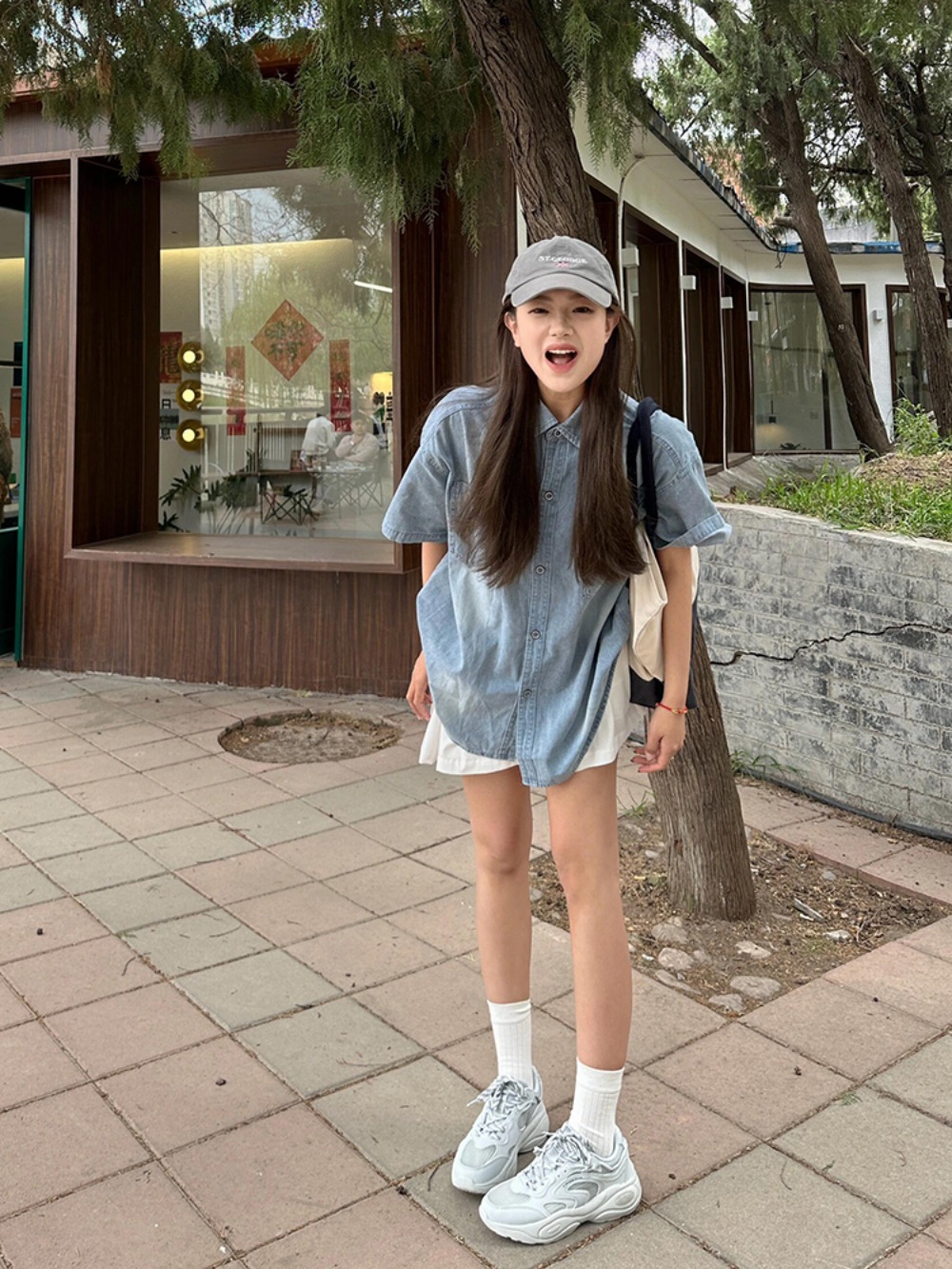 미녀와 순정남 27회 박도라 임수향 데님 셔츠 얇은 하이틴 의상 옷 패션 - 상세 이미지 3