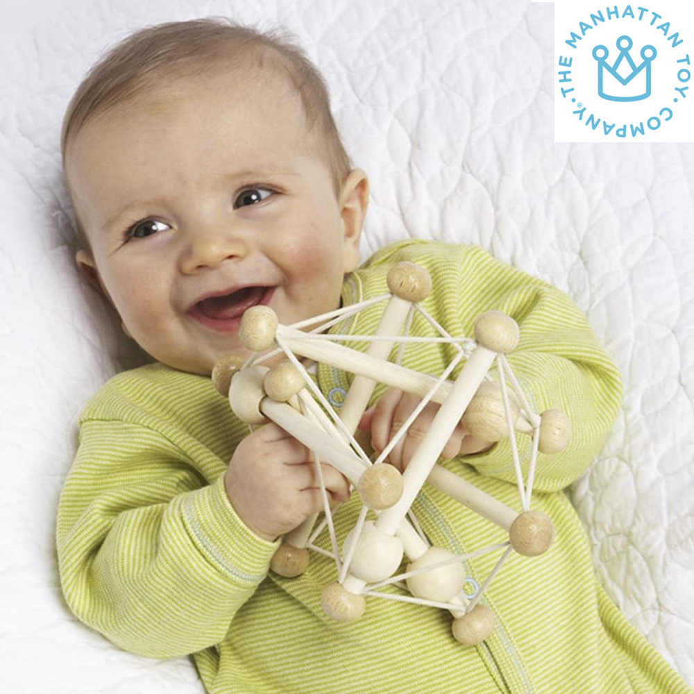 윈켈치발기 맨하탄토이 구강기 3개월 4개월 5개월 아기장난감 원목 백색