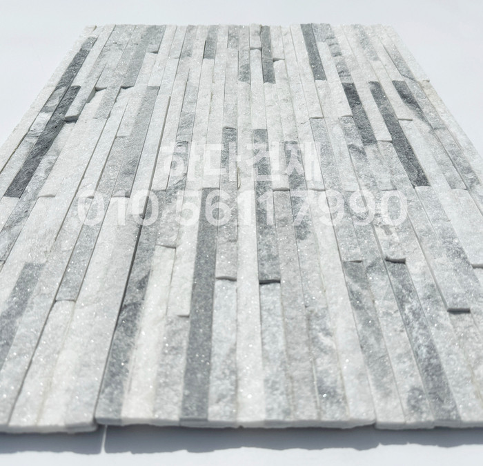 아트라인패널 600x150x15T 화이트그레이 / 하다건재 천연석타일