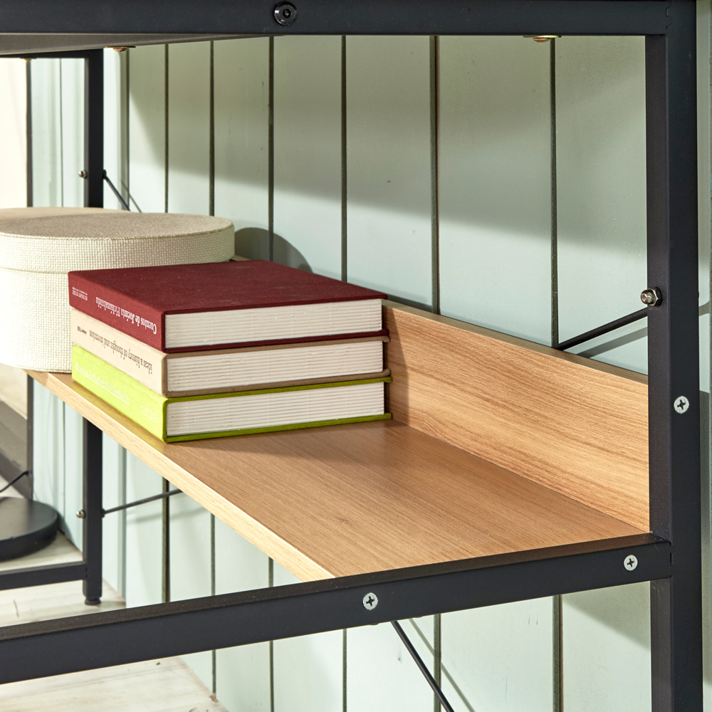 1인용 컴퓨터 책상 게이밍 철재 선반형 800 - 상세 이미지 3