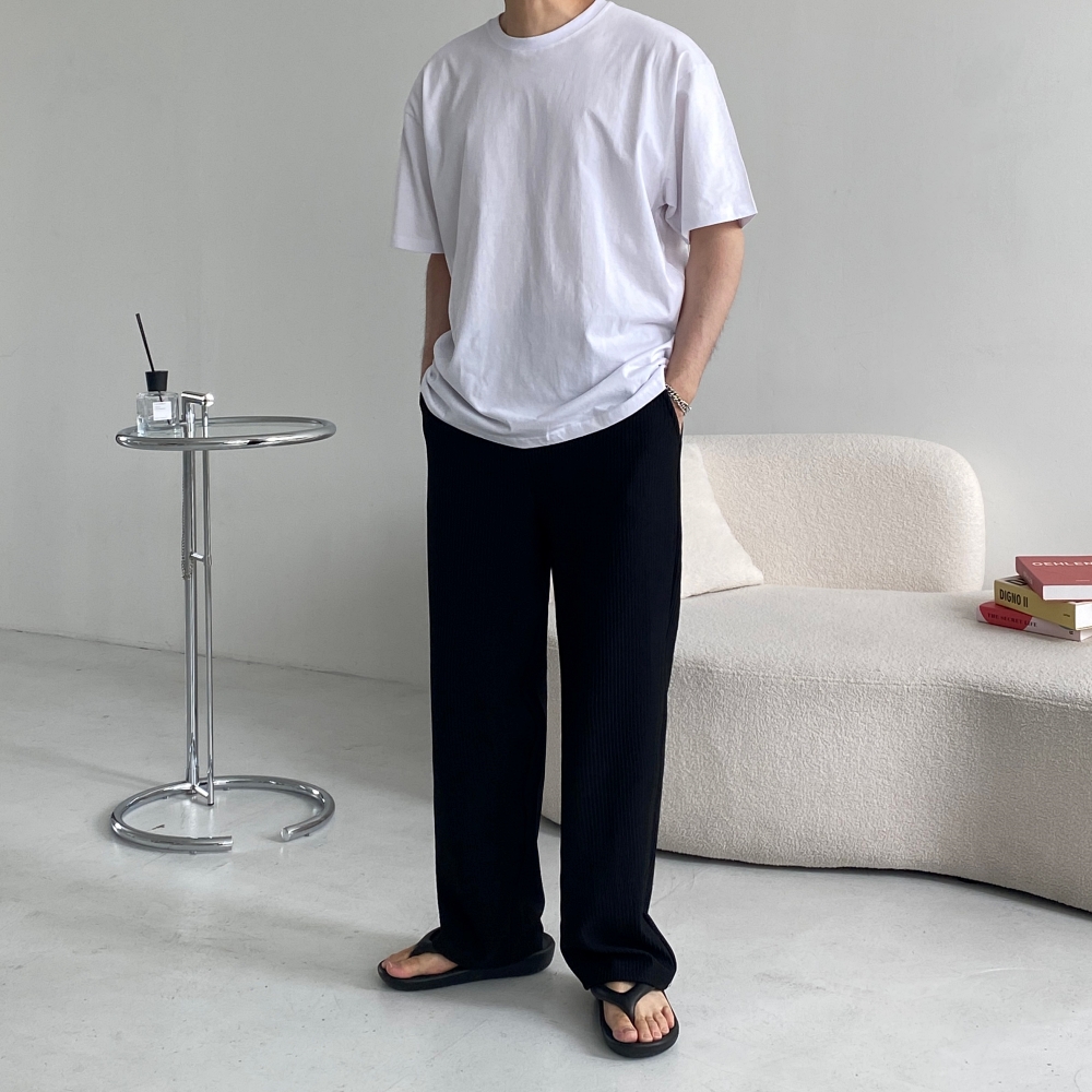 1+1 두꺼운반팔티 무지 20수반팔티 - 상세 이미지 4
