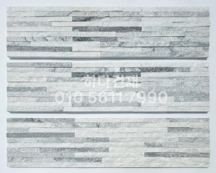 아트라인패널 600x150x15T 화이트그레이 / 하다건재 천연석타일