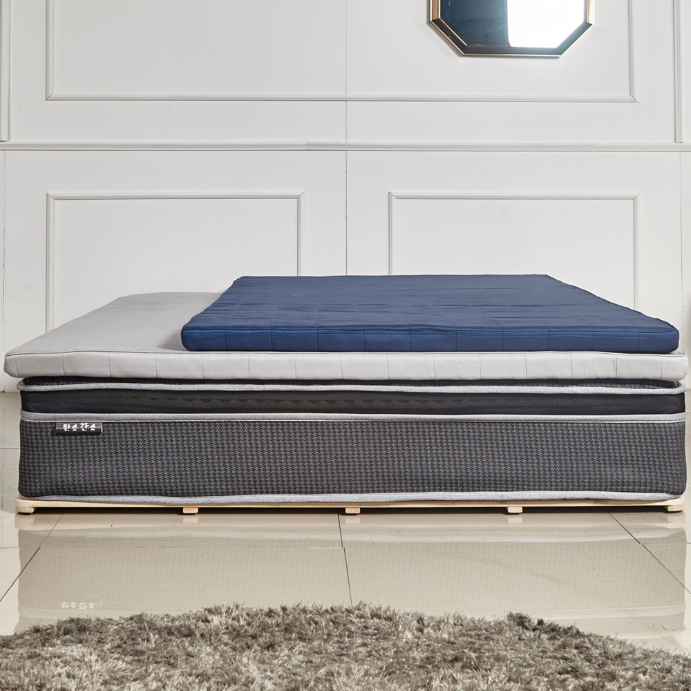 에어플렉스 침대 매트리스 토퍼 3단 접이식 바닥이불 요 SS