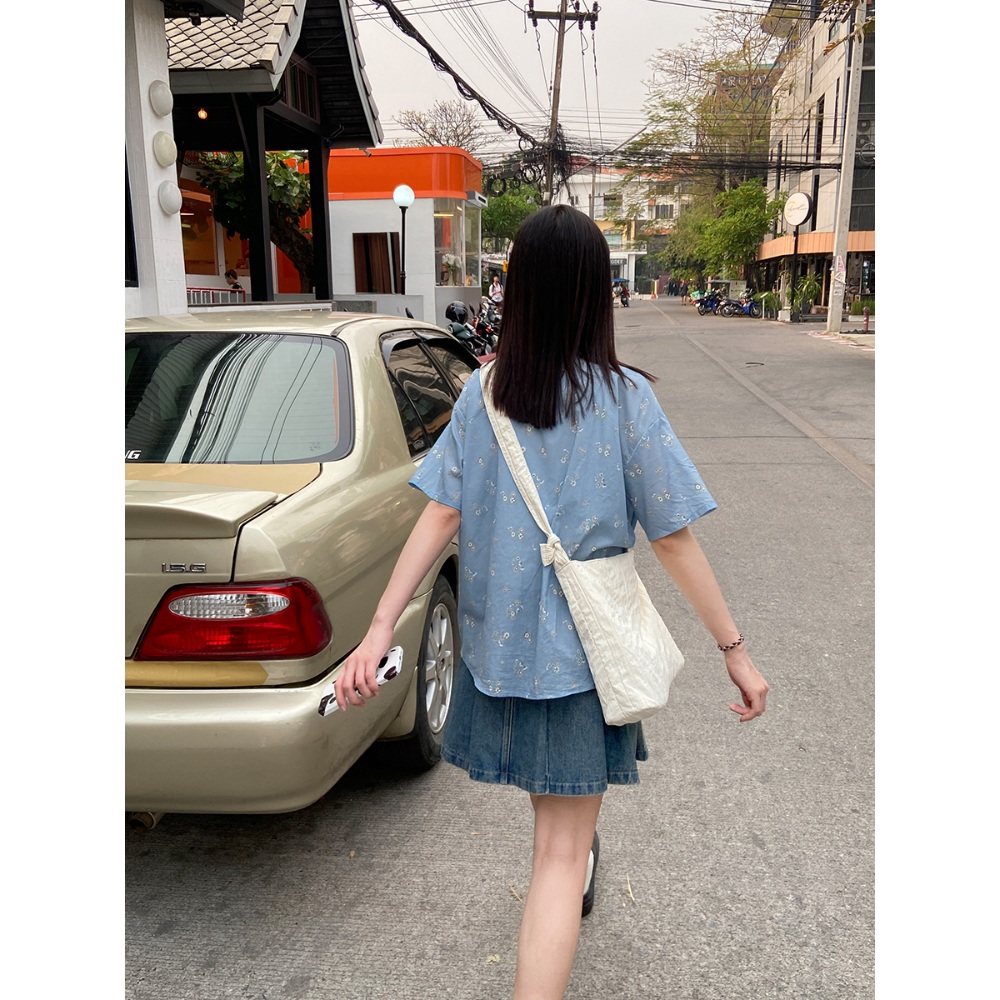 미녀와 순정남 27회 박도라 임수향 블루 셔츠 캐주얼 로맨틱 의상 옷 패션 - 상세 이미지 2