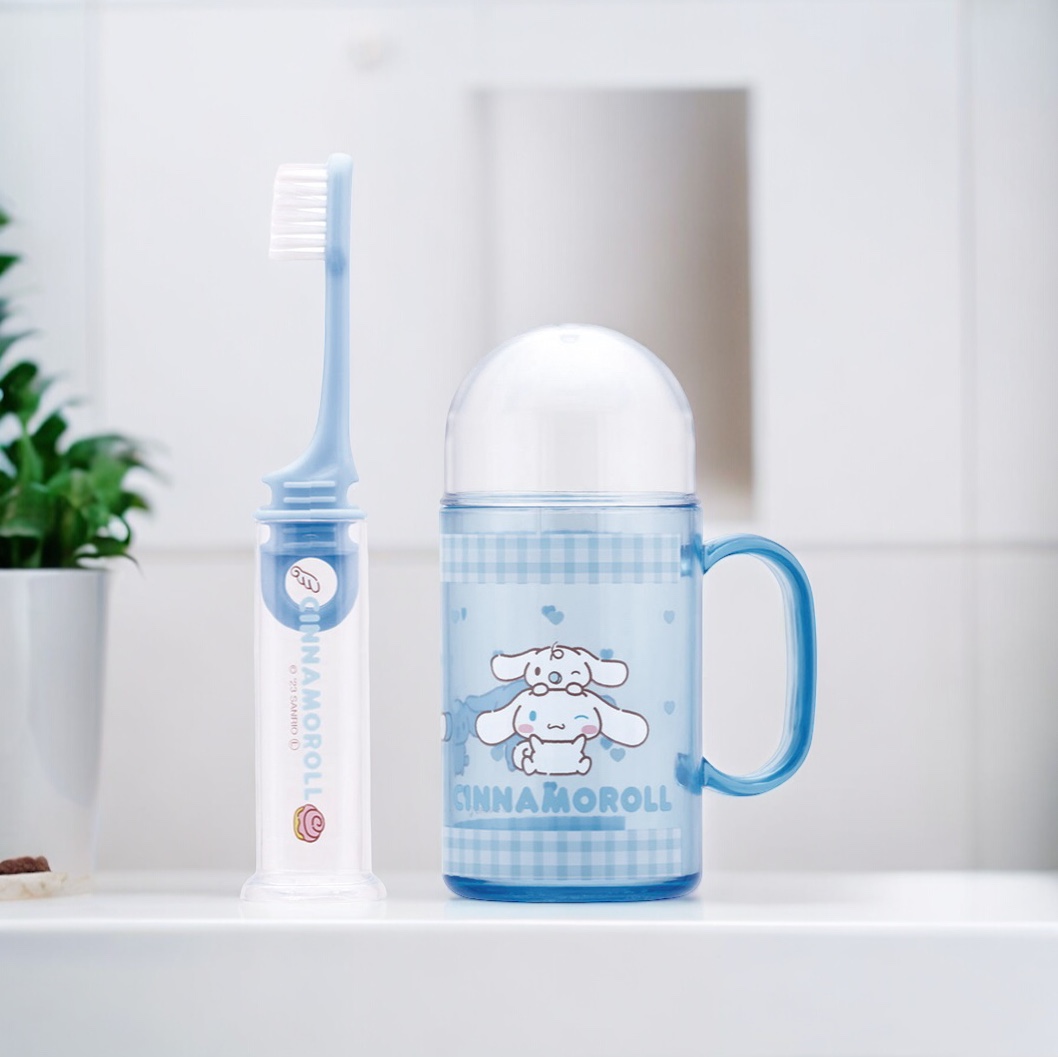 산리오 칫솔 세트 시나모롤 어린이집 양치컵