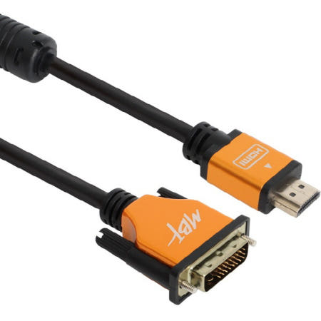DVI-D to HDMI 골드 케이블 1.8m MBF-DMHMG018