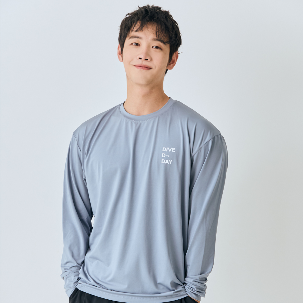 스윔어바웃 파스텔 긴팔 루즈핏 오버핏 래쉬가드 빅사이즈 수영복 커플 상의 남자 여자 - 상세 이미지 5