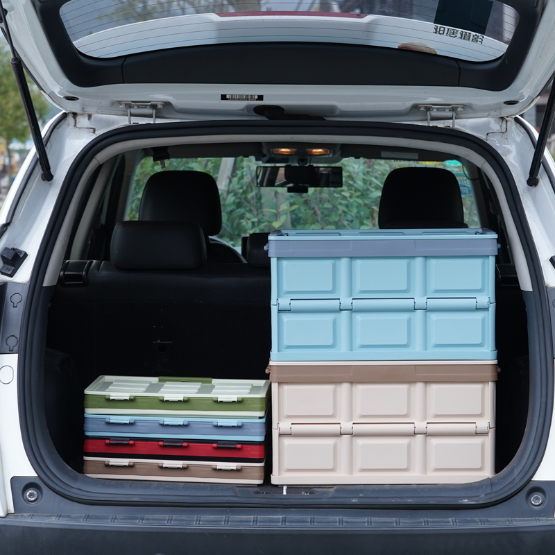 빼다 차량용 대용량 접이식 트렁크 공구 세차용품 정리함 폴딩수납 공간박스 55L