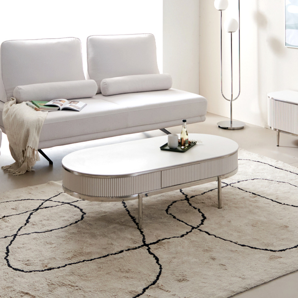 가든 세라믹 높은 소파테이블 쇼파테이블 좌식 식탁 밥상