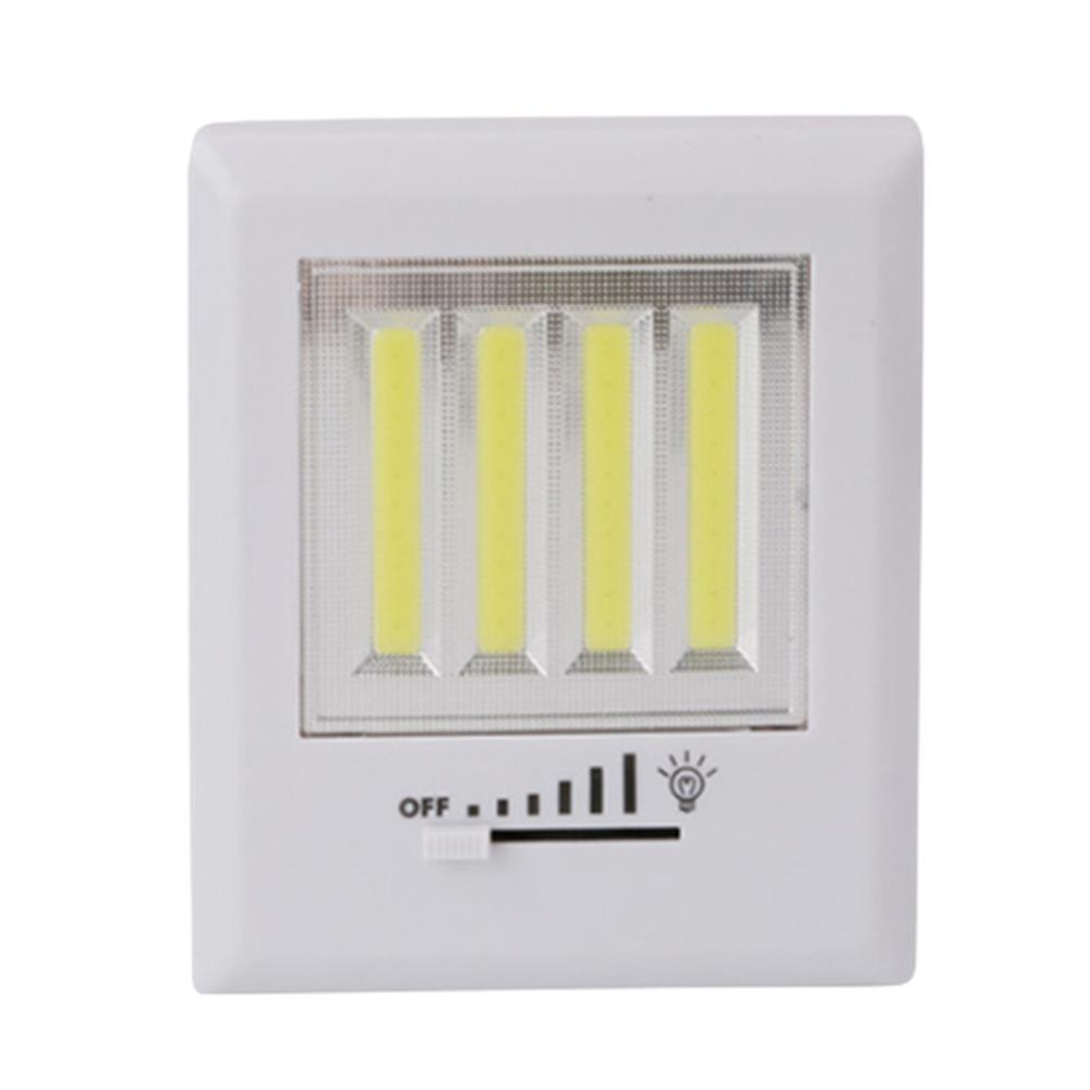 무선 COB 벽면등 스위치라이트 4구 밝기조절 AA건전지