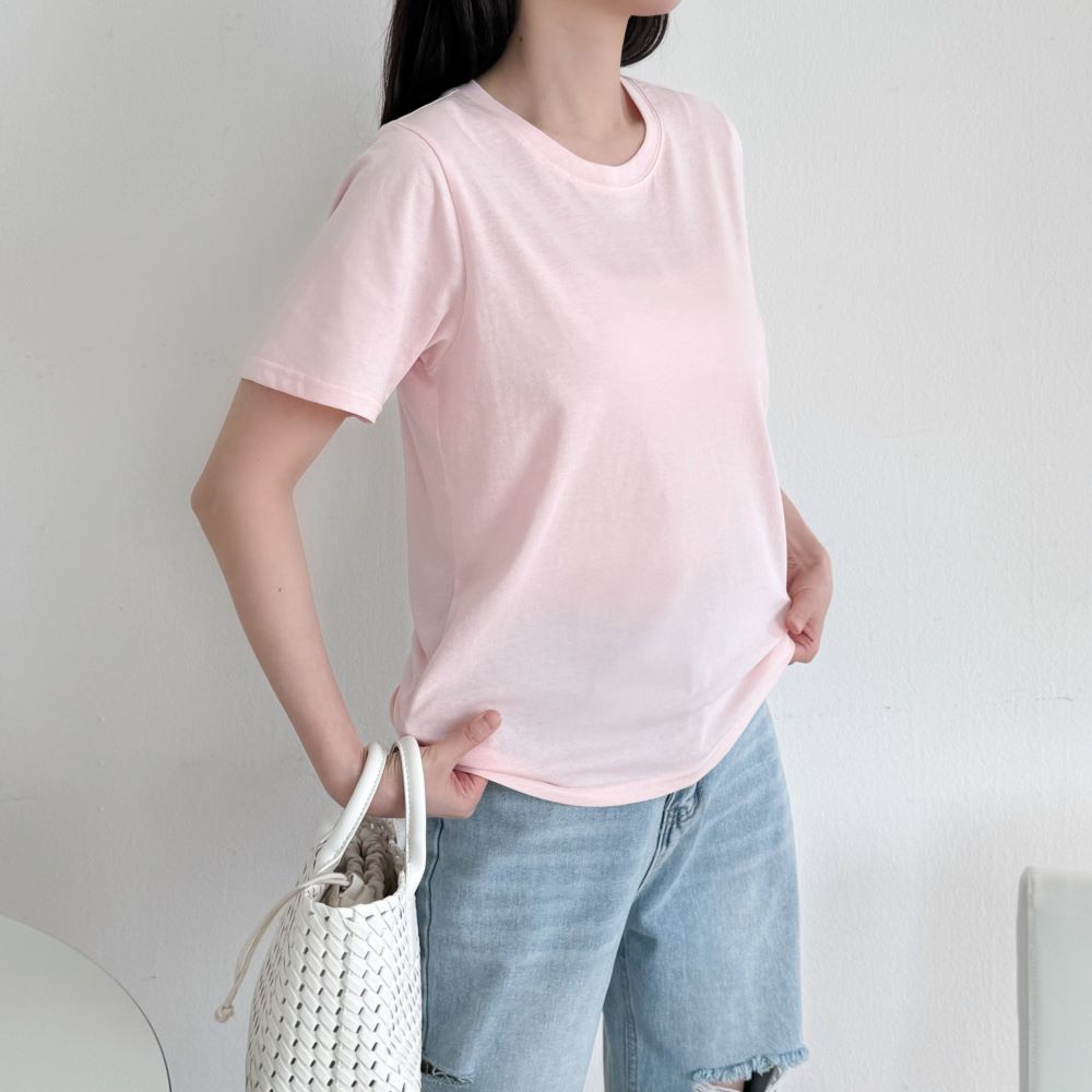 여름흰티 티셔츠 소량 제작 여성 쿨 아이스 티셔츠 - 상세 이미지 5