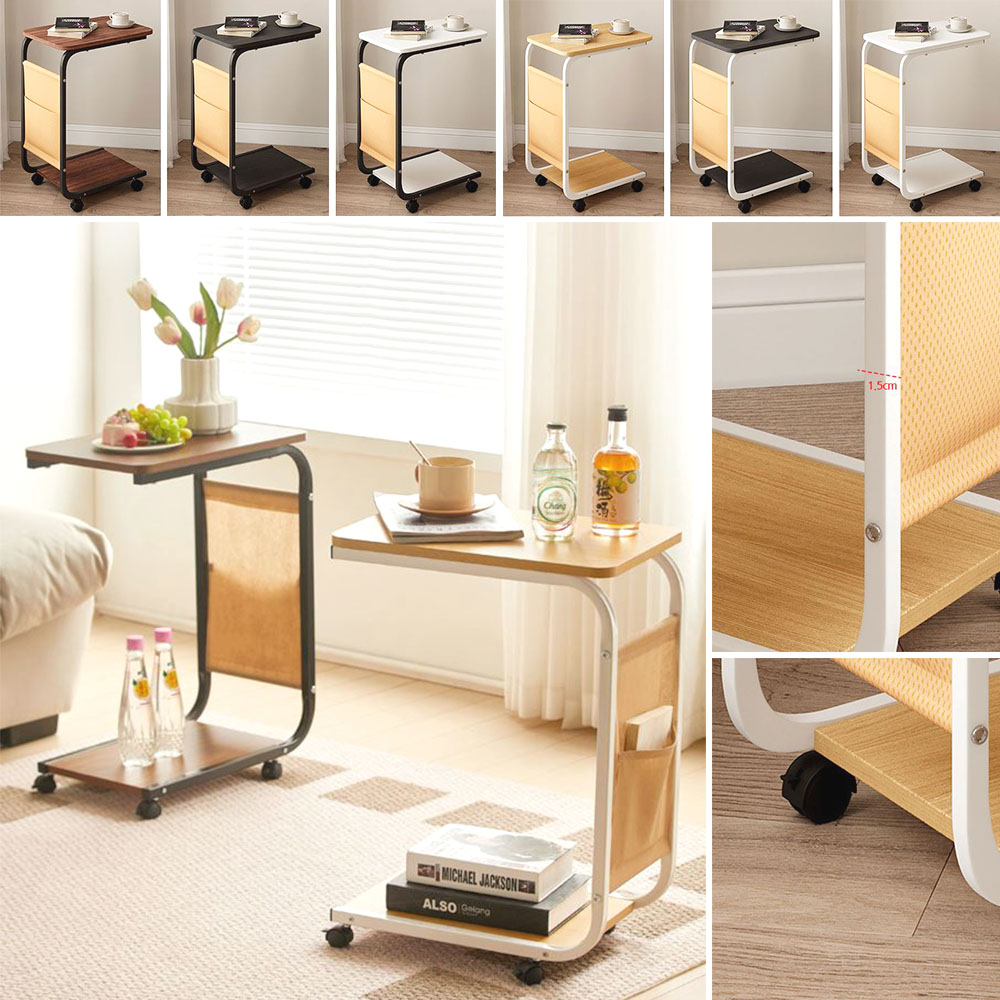 이동식 2단 테이블 다용도 공간활용 사이드 보조 미니 협탁